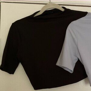 Mock Neck Crop Top